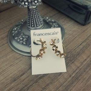 Flower hoop earrings Francesca's